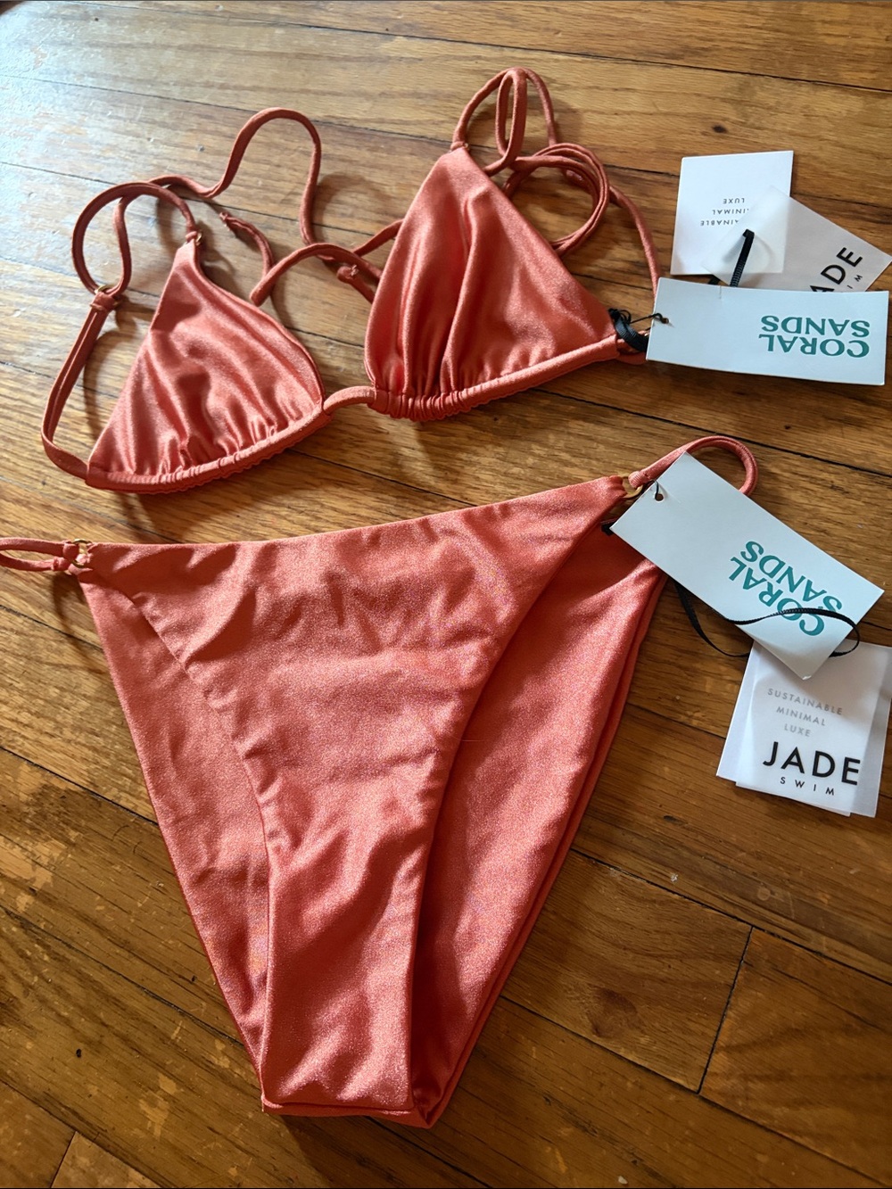 Coral Sands Rose Coral Triangle Bikini Set👙